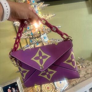 Purple and Gold Clutch